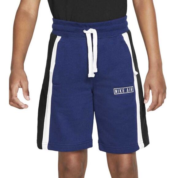 Nike Sweat Shorts Boys Large Blue Black Color Block Workout Basketball Gym - Picture 1 of 6